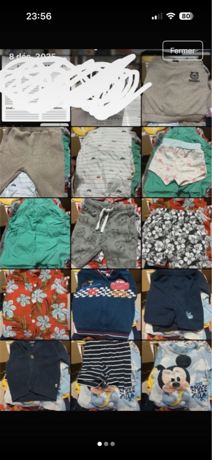 Lot 29 vêtement bébé