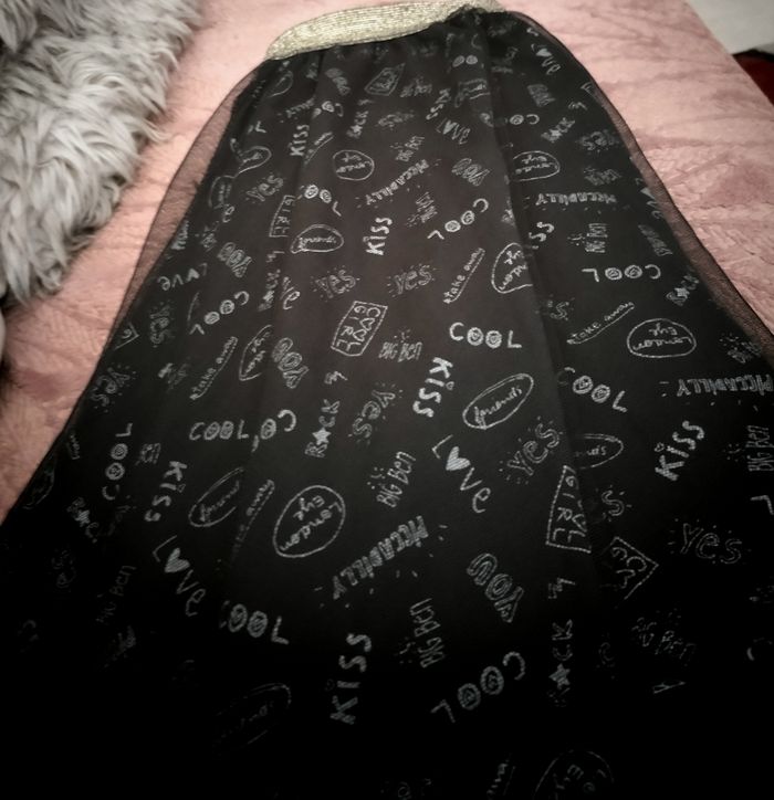 Très jolie jupe taille pailletée dorée neuve - photo numéro 3