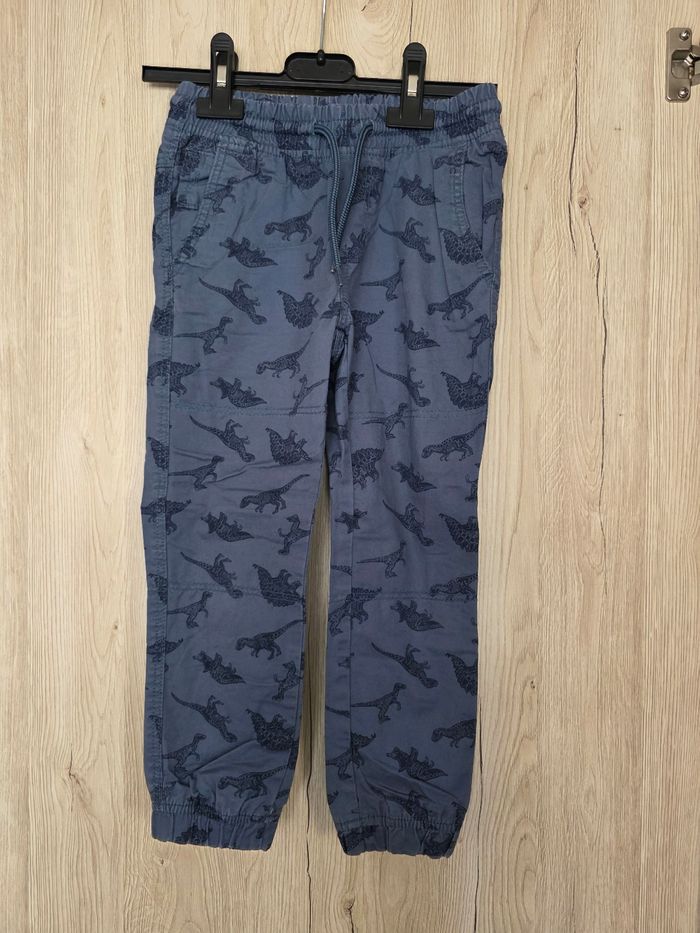 PANTALON GARÇON BLEU MOTIFS DINOSAURES KIABI TAILLE 5ANS - photo numéro 2