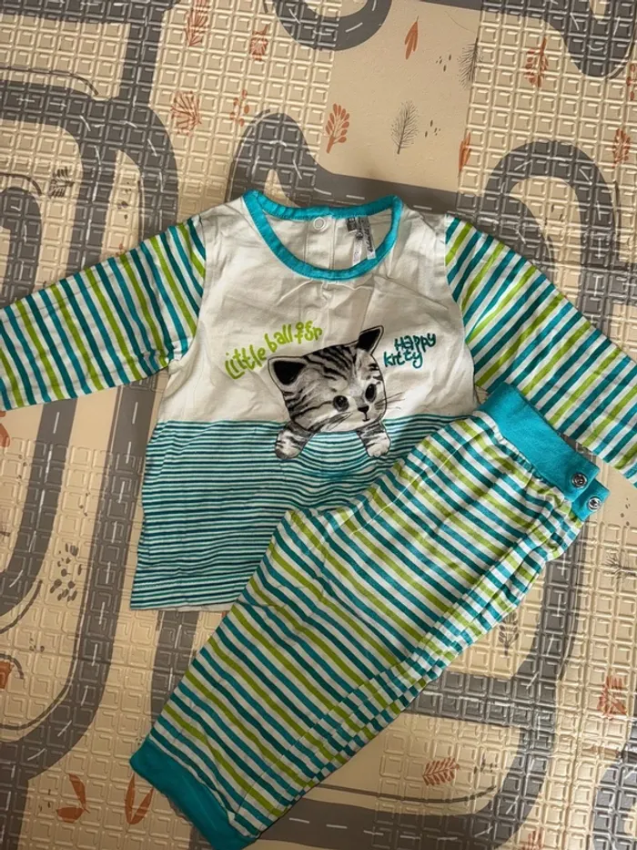 Lot de 5 pyjamas demi-saison 18 mois - photo numéro 7