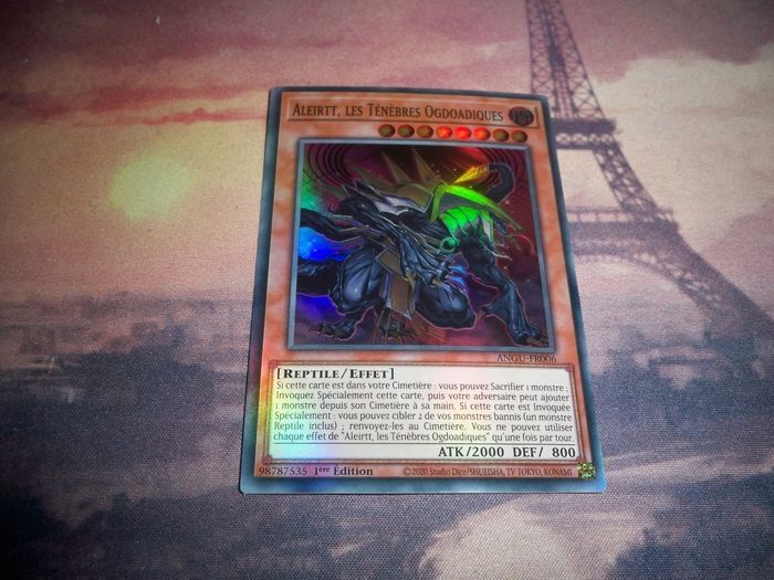 Yu Gi Oh ! Aleirtt, les Ténèbres Ogdoadiques ANGU-FR006 super rare foil NM - photo numéro 2