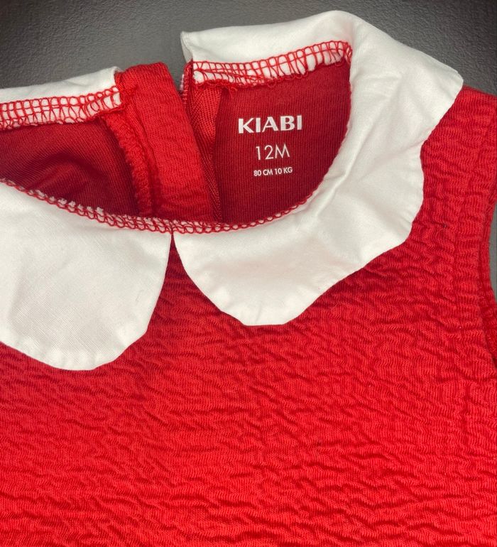 Robe bebe rouge Kiabi 12mois - photo numéro 2