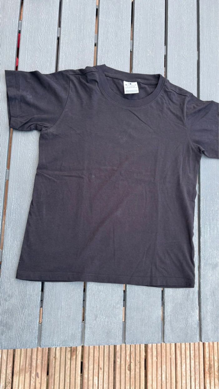 T shirt manches courtes noir champion fille taille 13/14 ans - photo numéro 3