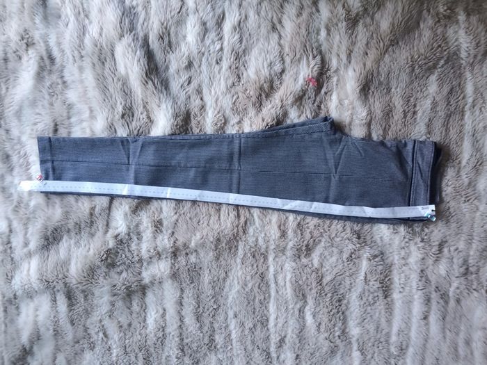 Pantalon 7/8 ème confortable et chic pied de poule T38 -Camaieu - photo numéro 8