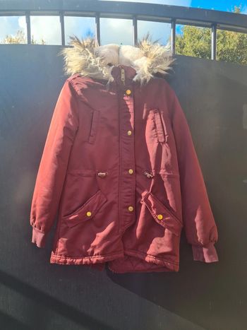Manteau Bordeaux  H&M taille 9-10 ans