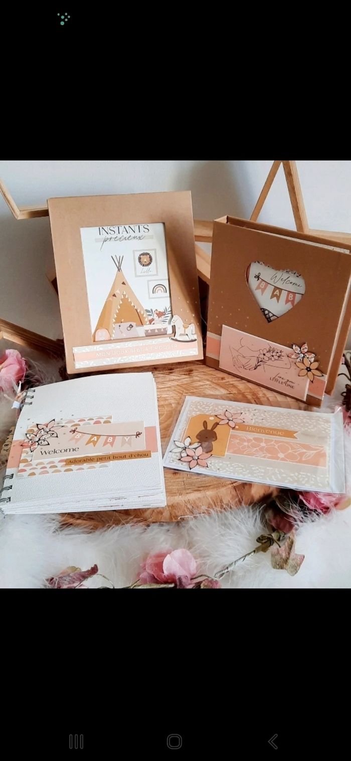 Set cadeau de naissance/cartes étapes