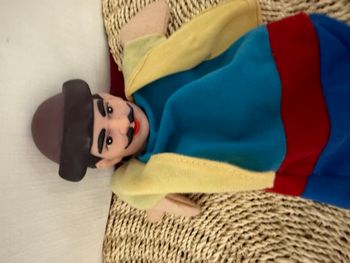 MARIONNETTE À TÊTE EN CAOUTCHOUC VINTAGE