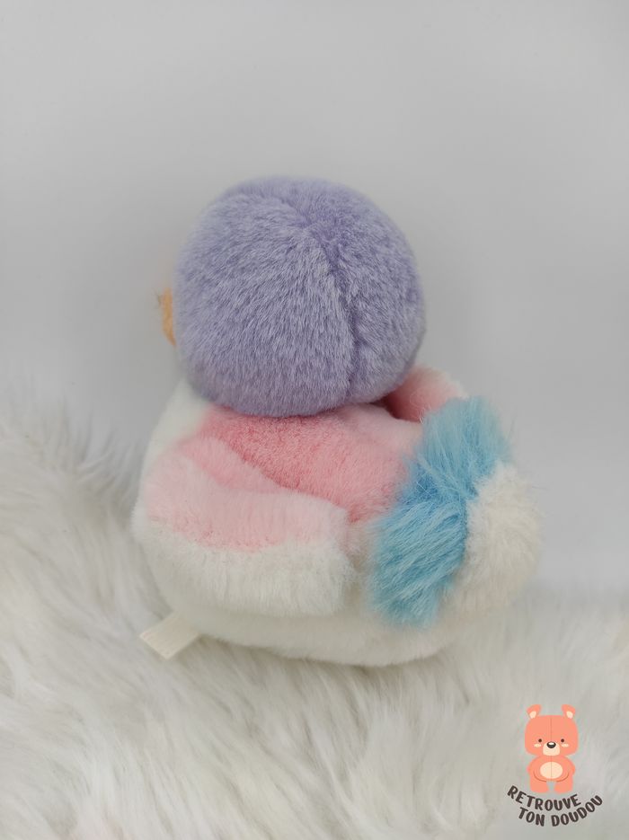 Peluche Canard Pastel Blanc Vintage - photo numéro 2