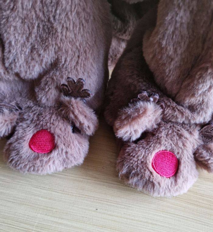 Déguisemenr combinaison cerf de Noël en fourrure bien chaude - photo numéro 3