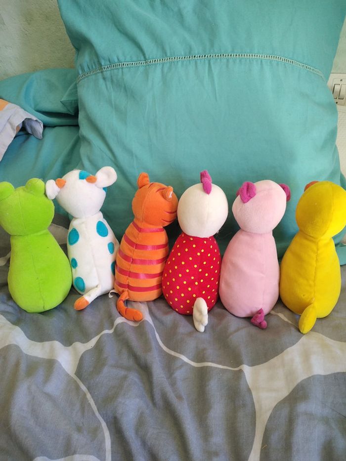 lot de quilles animaux + balle en peluche   Lilliputiens - photo numéro 6