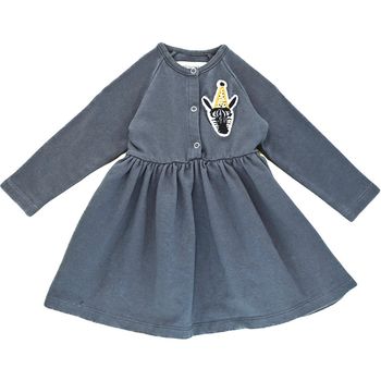 Robe à manches longues 12 mois en coton et élasthanne Little Indians