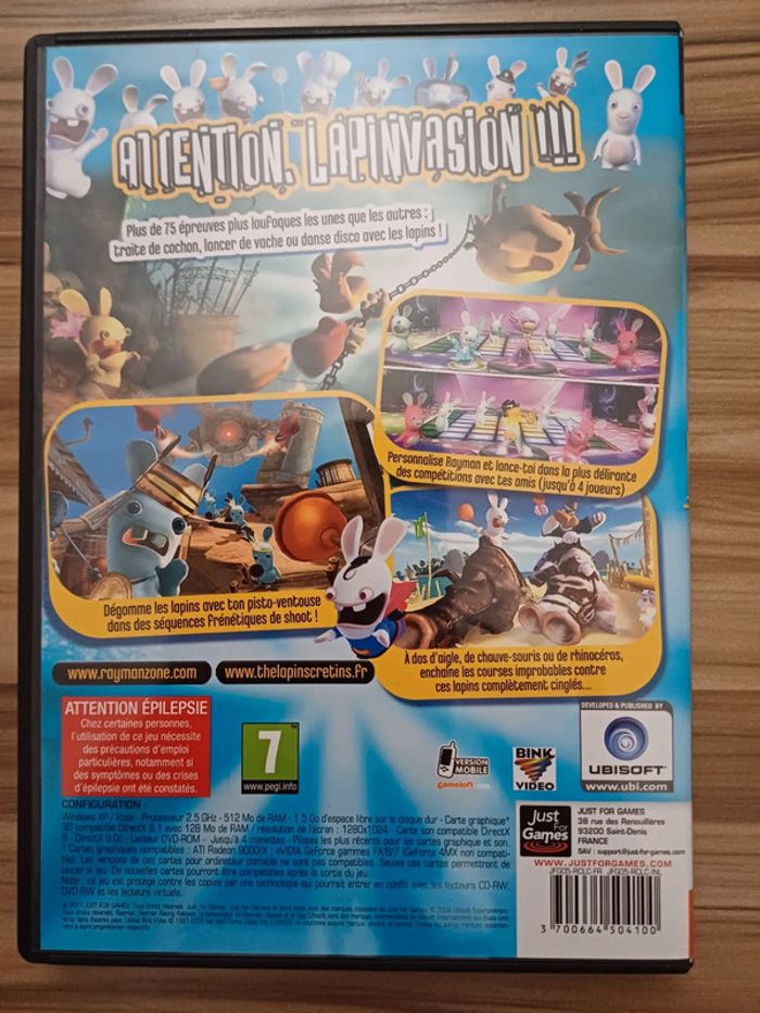 Jeu pc : Rayman contre les lapins crétins - photo numéro 2