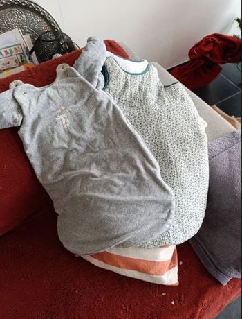 Lot 2 gigoteuses 0/6 mois