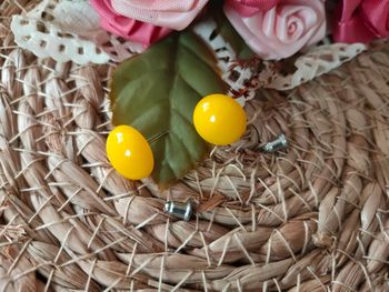 🌟Paire de boucle d'oreille jaune🌟