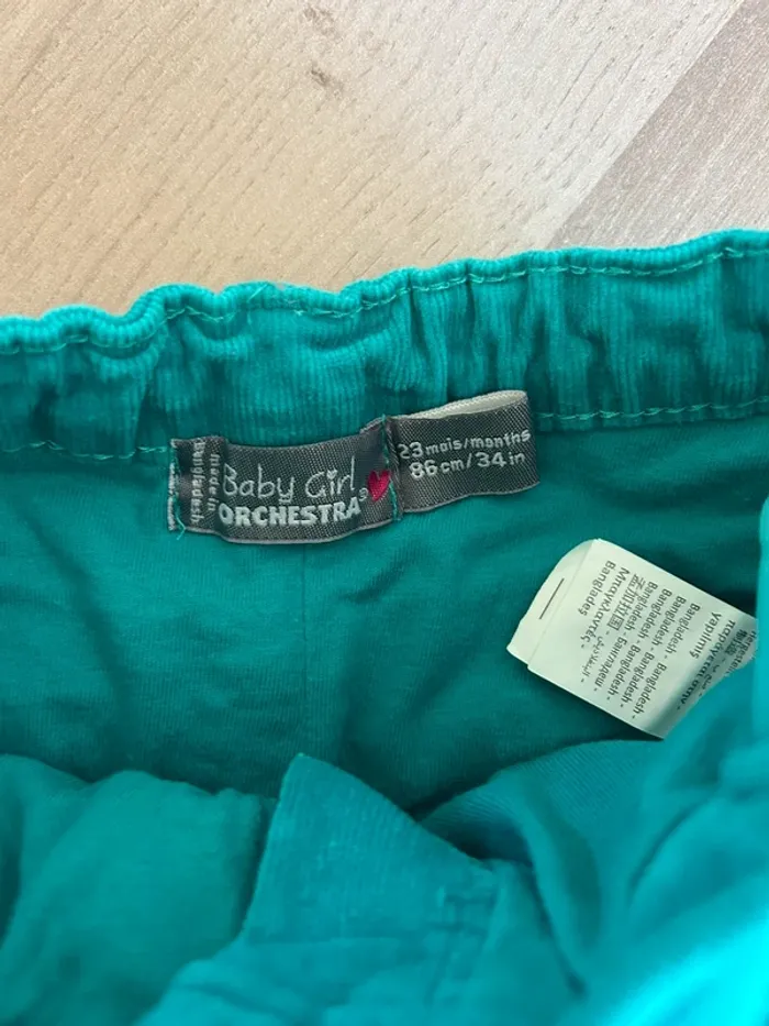 Pantalon velours vert - photo numéro 3