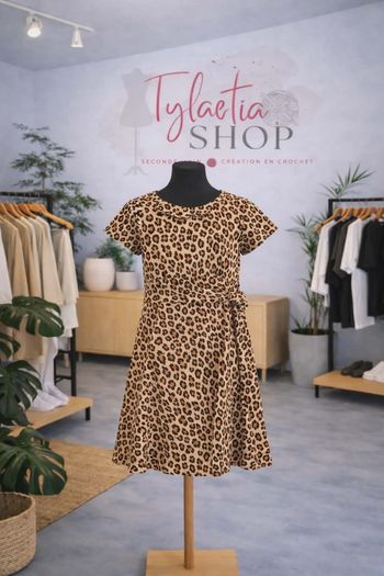 Robe léopard fille - 6 ans