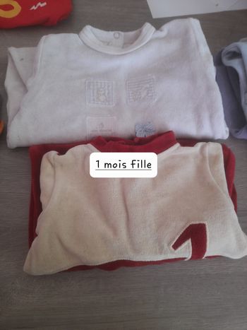 Pyjamas fille 1 mois