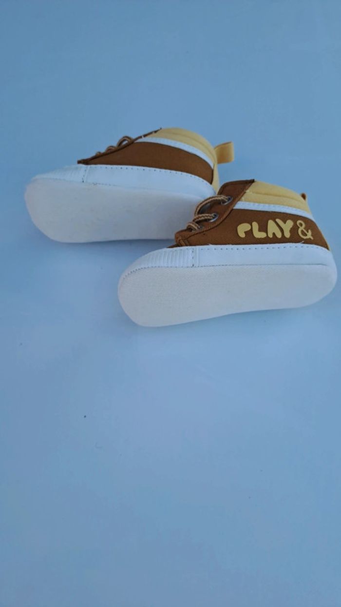 💚Baskets bébé marron et jaune “Ready to play” - photo numéro 5