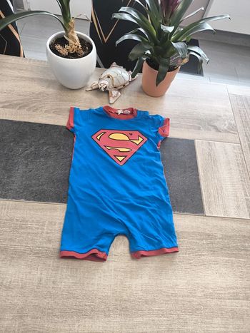 Combishort garçon 12 mois 80cm HM Superman