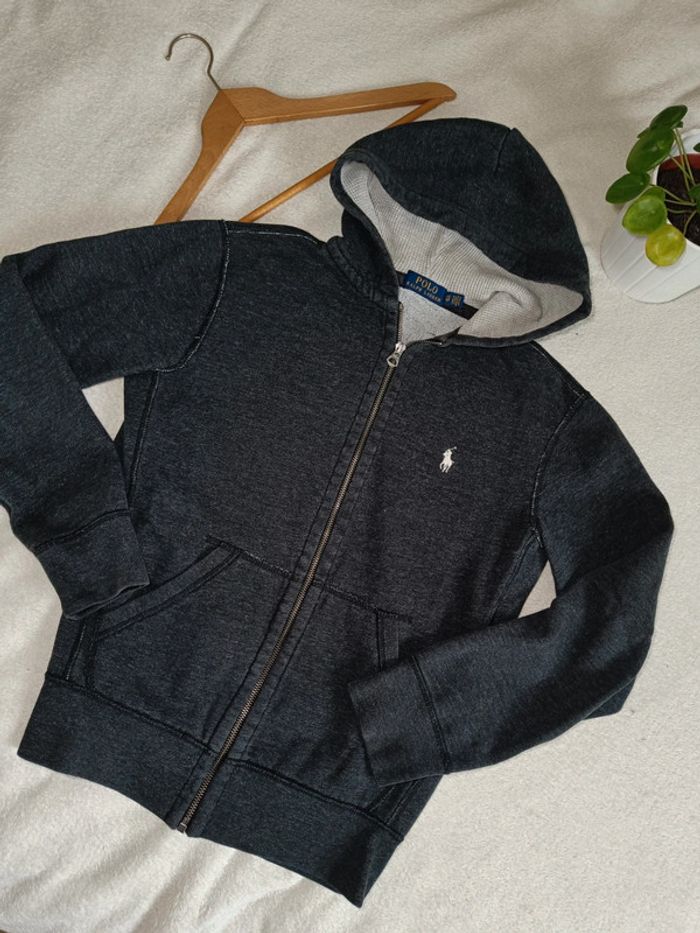 Sweat zip Ralph lauren gris