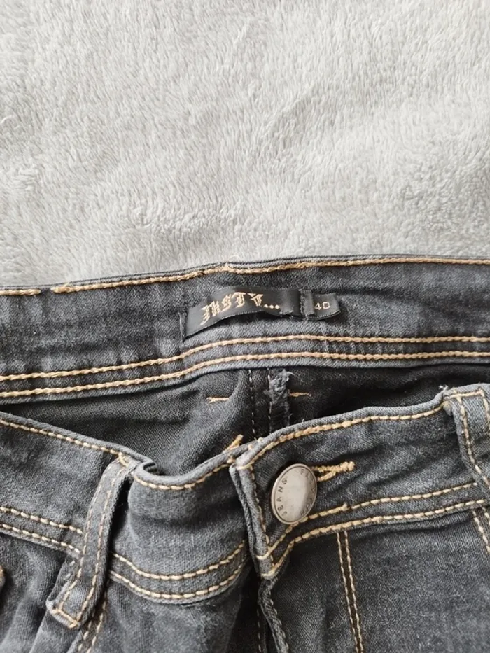 Pantalon noir délavé - photo numéro 3