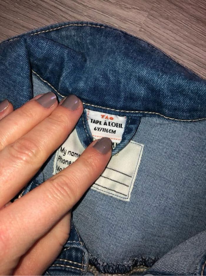 Veste en jeans tape à l’œil 6 ans - photo numéro 2