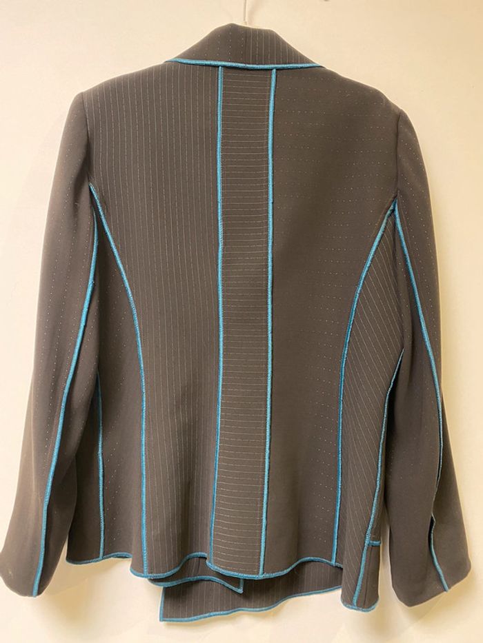 Jolie veste marron turquoise comme neuve Extenzo Paris taille 42 - photo numéro 4