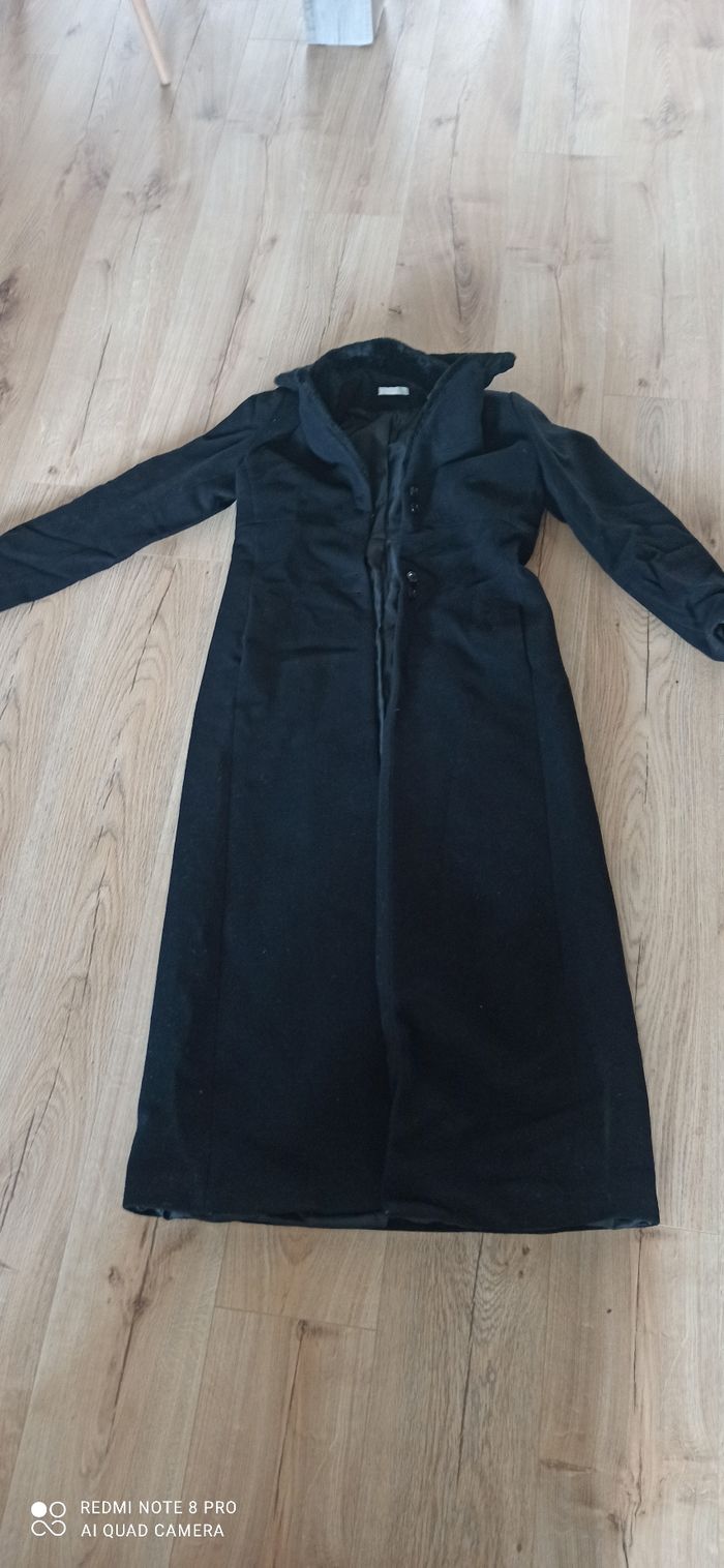 Long manteau noir t. 38