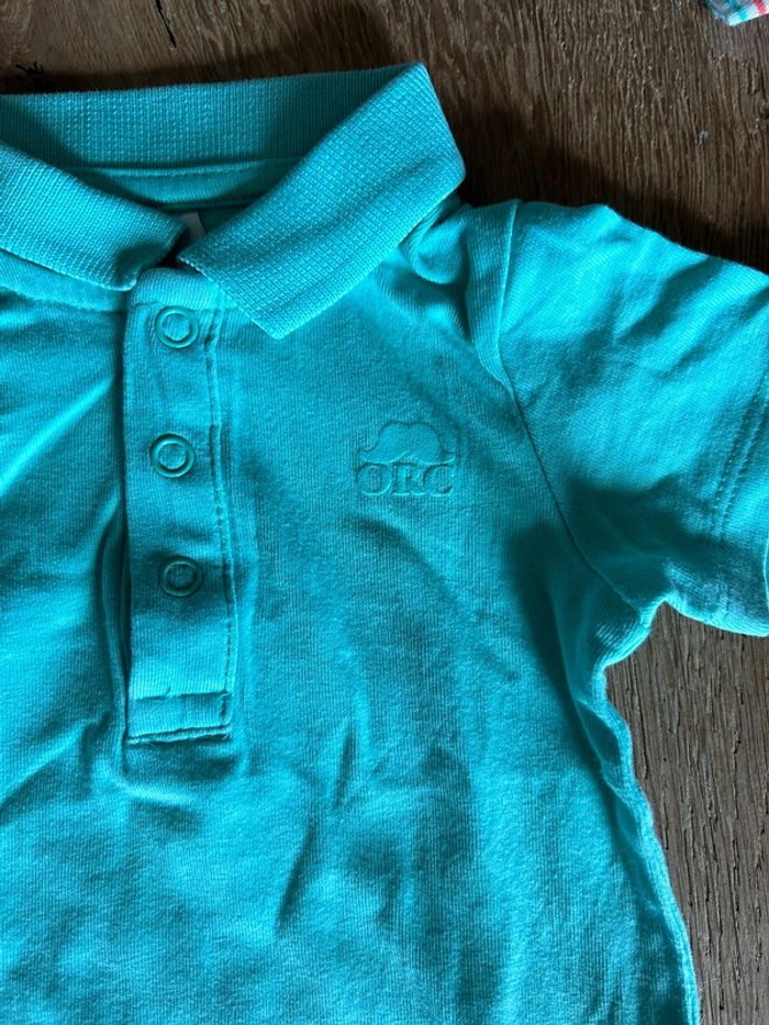 Lot 2 bodies été garçon parfait état 9 mois - photo numéro 2