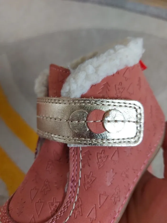 Bottines Kickers So Schuss rose or fantaisie 23 - photo numéro 5