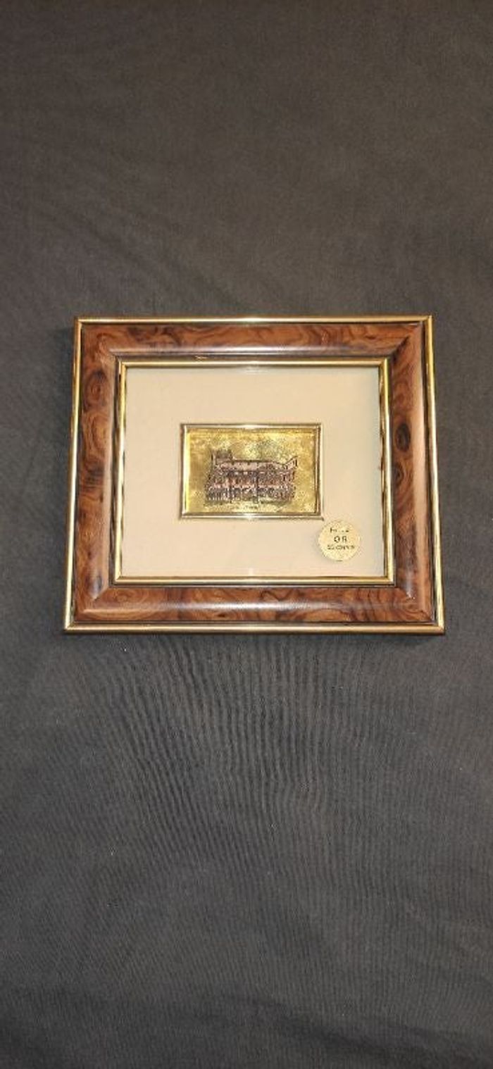 Tableau feuille dor