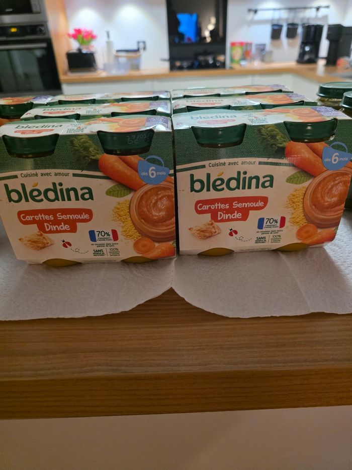 Lot 21 petits pots salés bledina et babybio