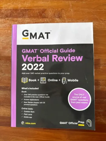 Livre gmat official guide verbal review 2022