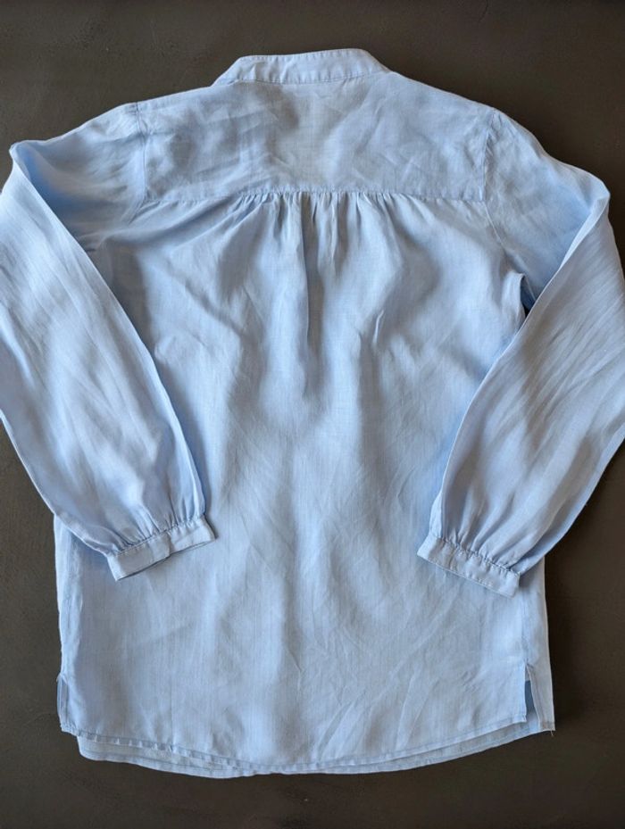 Chemise longue bleue clair - Taille 38 - photo numéro 3