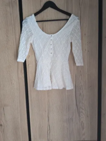 Joli top blanc Tally Weijl - Taille 38