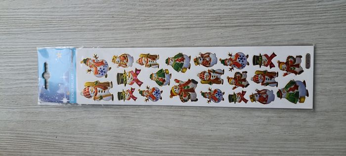 Lot de gommettes brillantes Noël