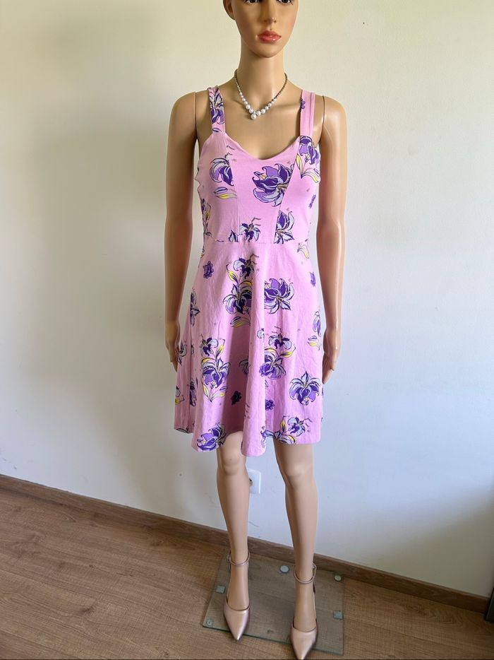 Robe rose neuve sans manches Pieces taille XS - photo numéro 3