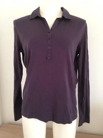 T-shirt col V chemise manches longues basic 40 Autre ton