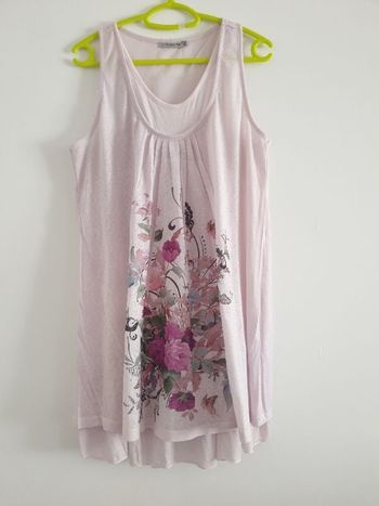 Tunique rose fleuri XL