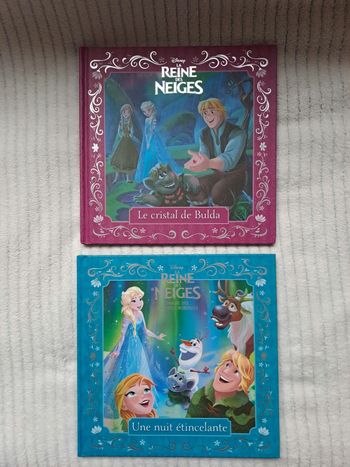 Lot de 2 livres LA REINE DES NEIGES / " Hachette jeunesse " / NEUFS