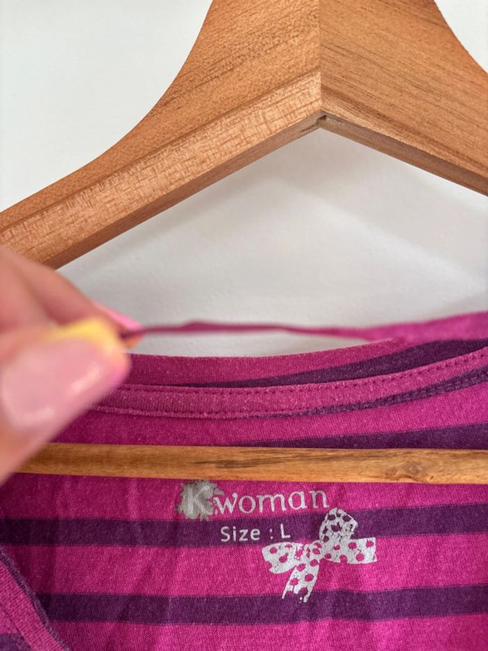 Sous pull rose et violet - photo numéro 2