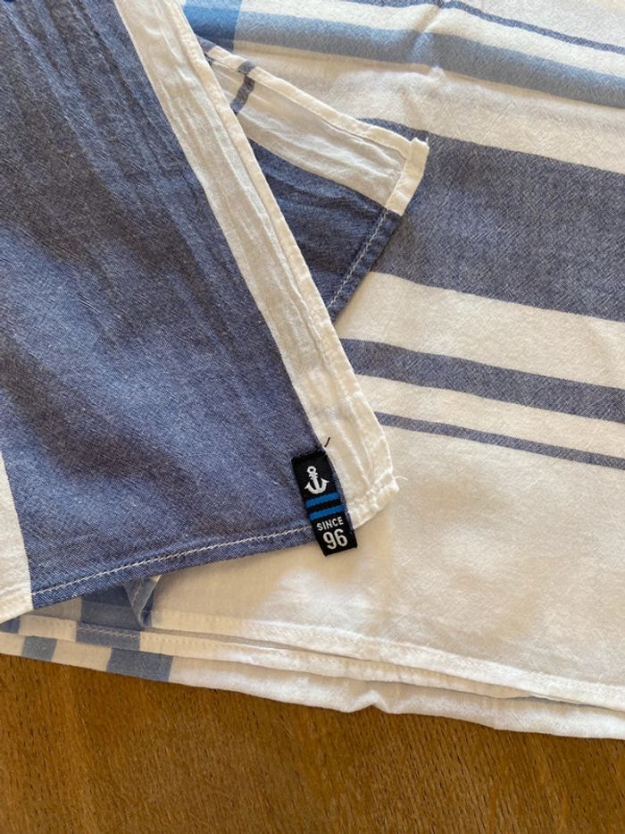 Chèche garçon carreaux bleus et blancs Okaïdi - photo numéro 2