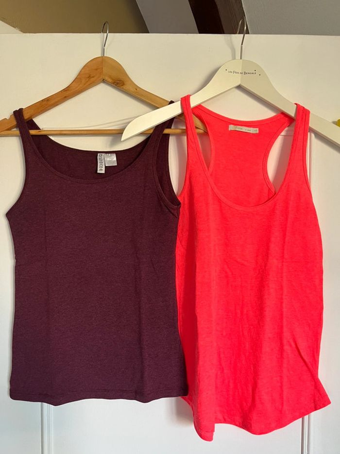 Lot de 2 débardeurs femme 34/36