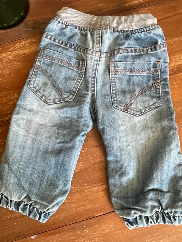 Pantalon jean Gemo baby 12 mois - photo numéro 3