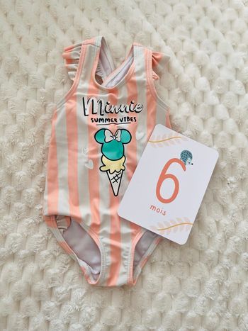Maillot de bain à rayures Minnie 