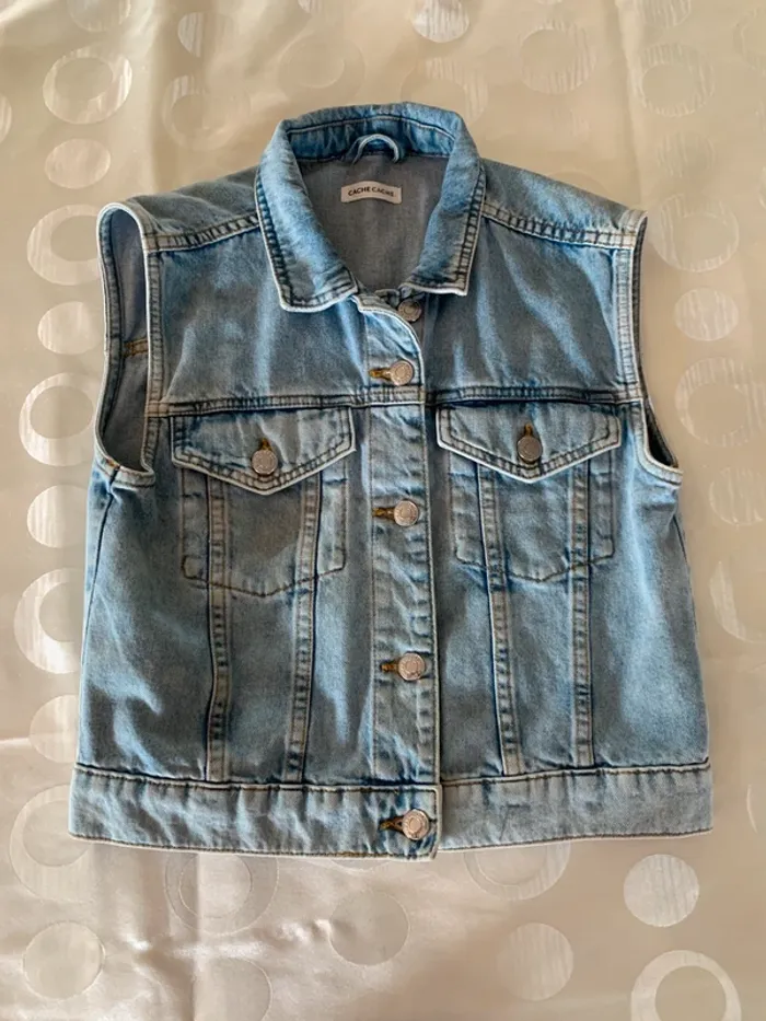 Veste en jean sans manche
