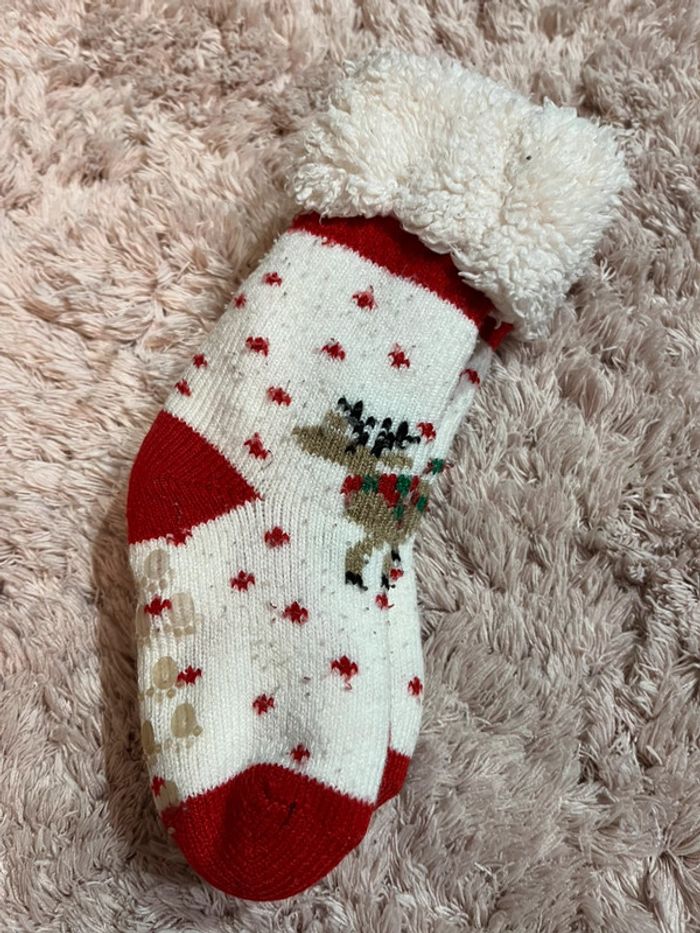 chaussette de Noël chaude antidérapant taille 23/26