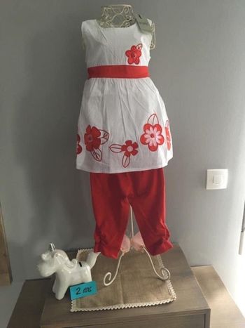 Ensemble robe + legging fille 24 mois Chicaprie