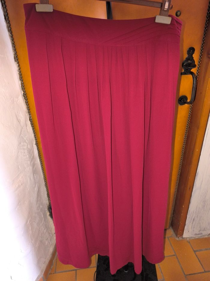 Jupe longue bordeaux foncé