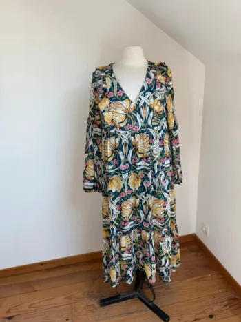 Superbe robe longue fleurie fluide Promod 🌸 40